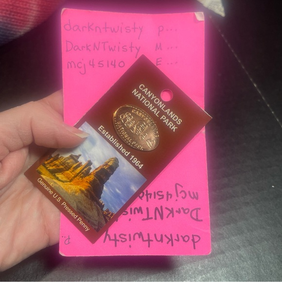 1 BRAND NEW CARDED PRESSED PENNY CANYON LANDS NATIONAL PARK MOAB UTAH LIMITED ed - Picture 1 of 3